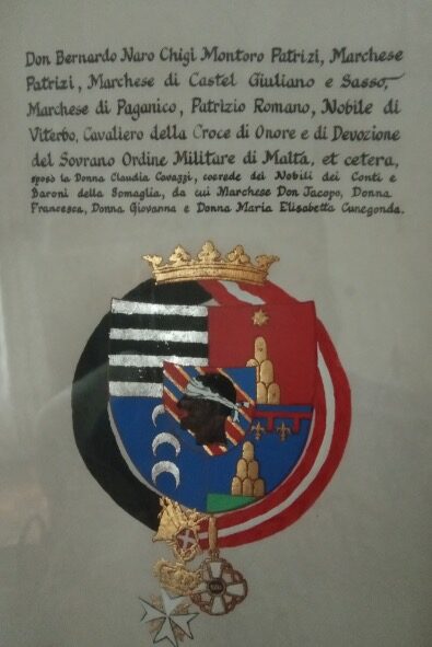 Araldica di Bernardo Patrizi, padre di Madre Maria Elisabetta Patrizi