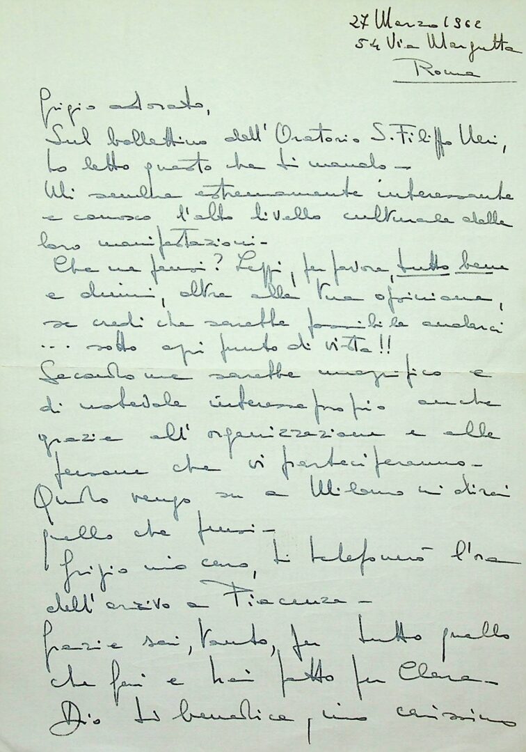 Gondina a Bernardo - 27 marzo 1962