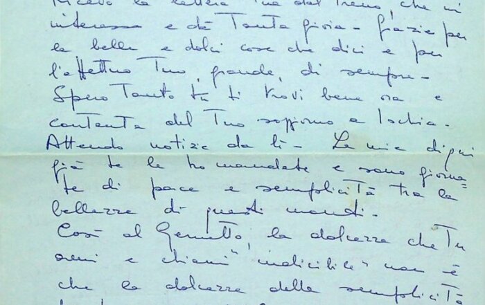 Gondina a Claudia - 14 agosto 1962