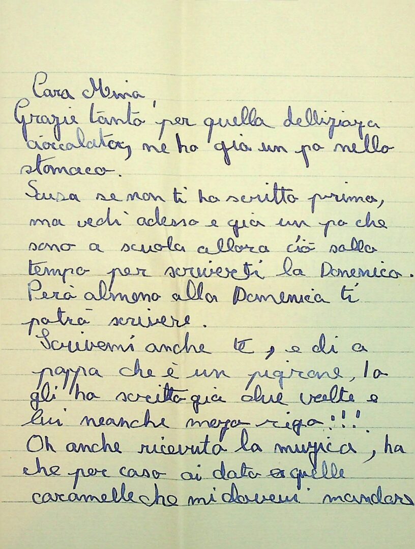 Gondina a Claudia - 3 novembre 1952