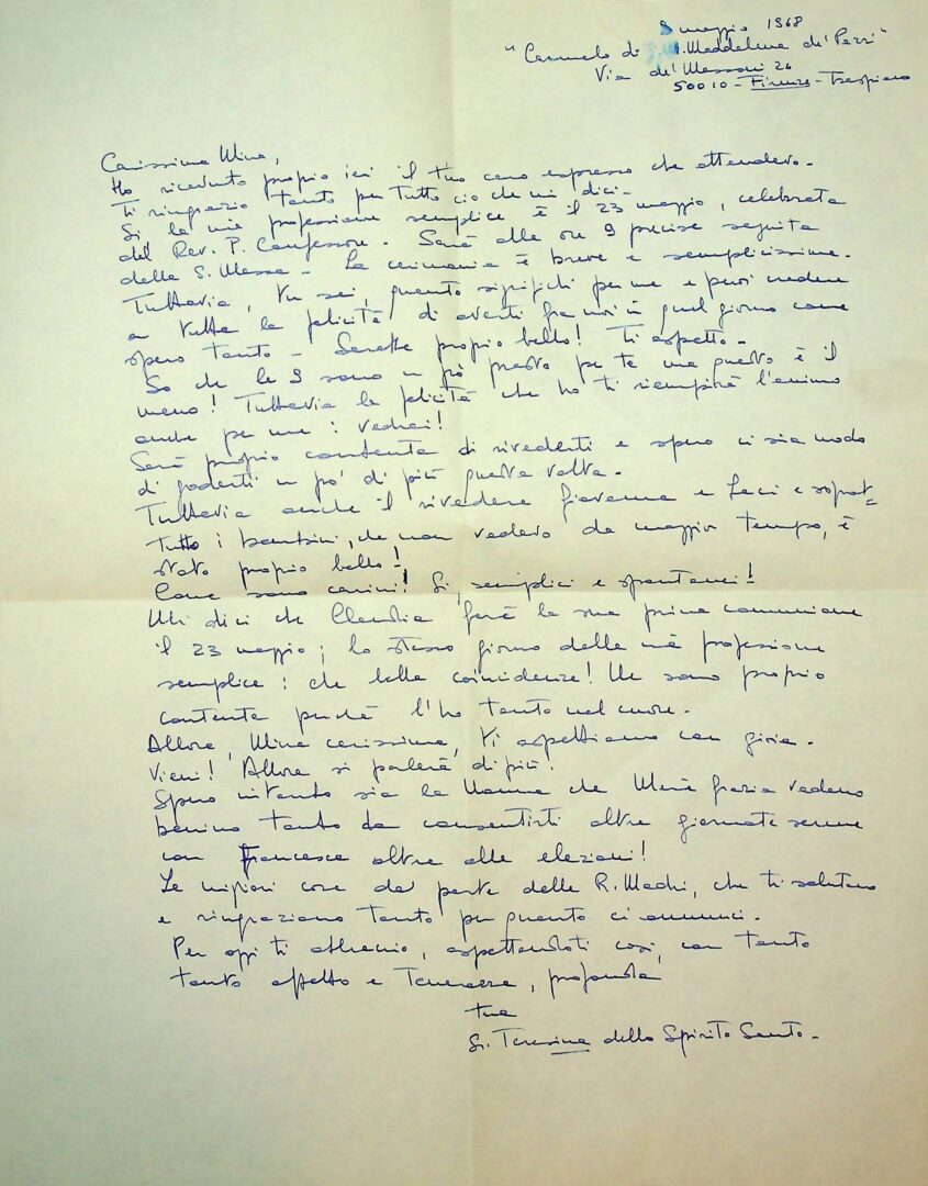 Gondina a Claudia - 9 maggio 1968